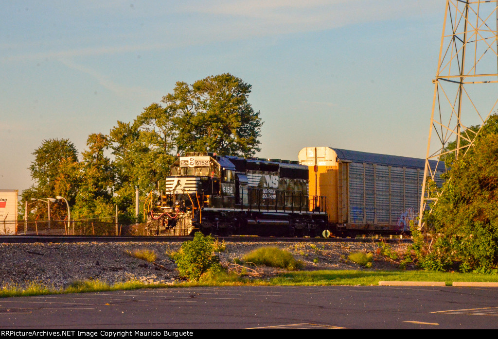 NS SD40-2 Locomotive in the yard